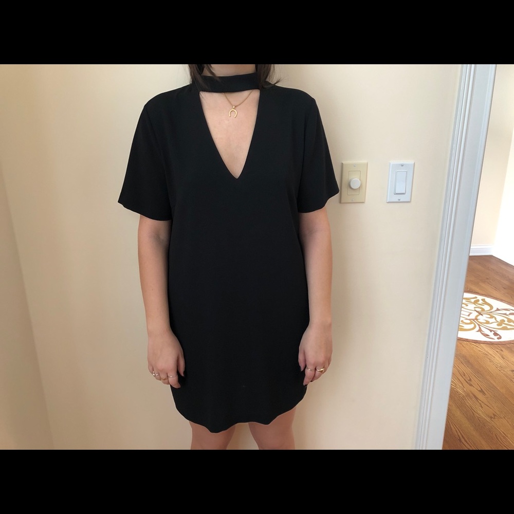 Zara black shift dress